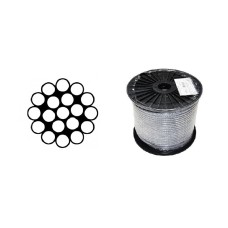 Nerezové lano 1,5mm /1x19/ DIN3055 A4 Nerezové lano 1,5mm /1x19/ DIN3055 A4
