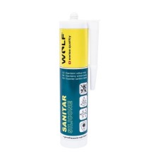 Silikón sanitárny biely 290ml Wolf