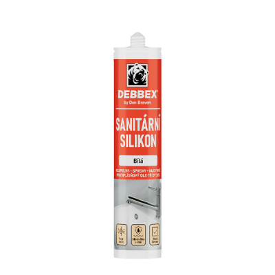 Silikón sanitárny biely 280ml Den Braven