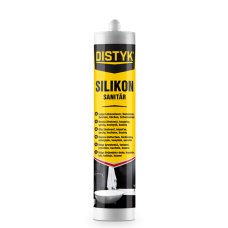 Silikón sanitárny biely 280ml Distyk