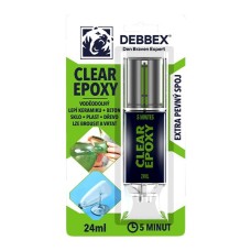Lepidlo epoxidové rýchloschnúce 24ml Epoxy Clear Debbex