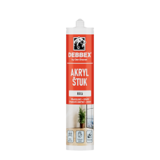 Tmel akrylový šťukový 280ml biely Debbex