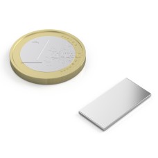 Magnet neodymový obdlžníkový 20x10x1mm sila 1kg