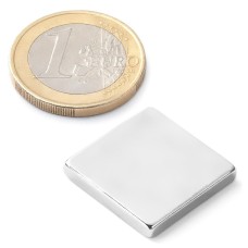 Magnet neodymový obdlžníkový 20x20x03mm sila 4,9kg