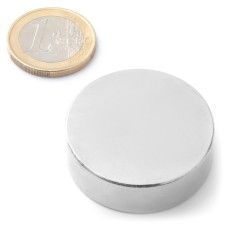 Magnet neodymový okrúhly priemer 38mm výška 12mm sila 27kg