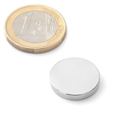 Magnet neodymový okrúhly priemer 18mm výška 2mm sila 2,4kg