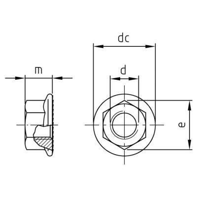 Matica s límcom nerezová M10 DIN6923 A4