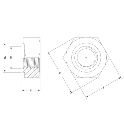 Matica nerezová navarovacia M12 DIN929 A2