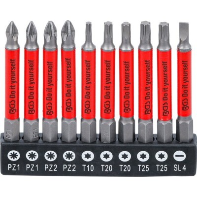 Sada bitov magnetické protišmykové 70mm 10-dielna BGS