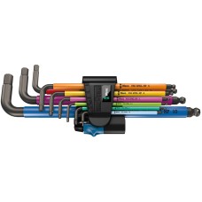 Sada imbusových kľúčov s guličkou a s pridržiavacie funkciou 1,5-10mm 9-dielna Wera 950/9 Hex-Plus Multicolour HF 1 Sada imbusových kľúčov s guličkou a s pridržiavacie funkciou 1,5-10mm 9-dielna Wera 950/9 Hex-Plus Multicolour HF 1