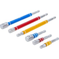 Sada adaptérov 1/4-3/8-1/2 6-dielna BGS Sada adaptérov 1/4-3/8-1/2 6-dielna BGS