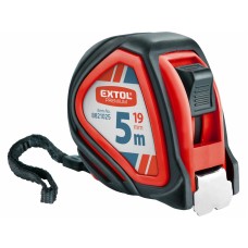 Meter s brzdou pogumovaný 5m 19mm Extol Premium