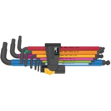 Sada imbusových kľúčov s guličkou predĺžené palcové 9-dielna 950/9 Hex-Plus Multicolour Imperial 2 Wera Sada imbusových kľúčov s guličkou predĺžené palcové 9-dielna 950/9 Hex-Plus Multicolour Imperial 2 Wera