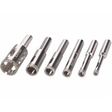 Diamantové korunkové vrtáky 6-20mm sada 6ks Extol Premium