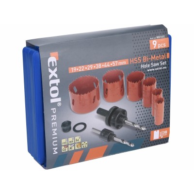 Korunkové vrtáky BI-metal 19-57mm Extol Premium