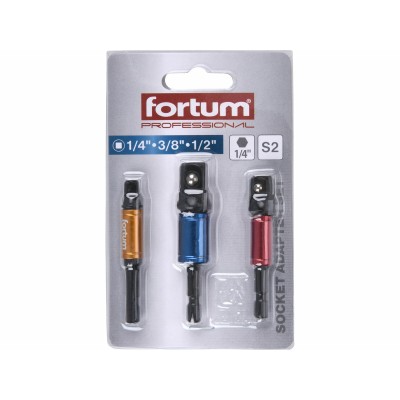 Sada adaptérov 1/4-3/8-1/2 3ks Fortum