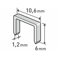 Spony do sponkovačky 6x10,6mm 1000ks Extol Spony do sponkovačky 6x10,6mm 1000ks Extol