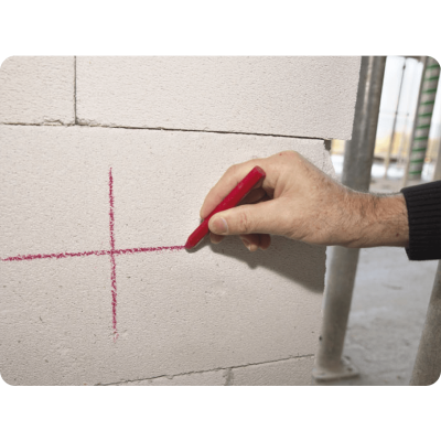 Značkovač kriedový lesnícky červený 12x120mm Pica