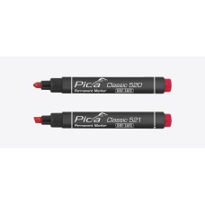 Značkovač pernamentný červený okrúhly hrot 1-4mm vodeodolný Industry Pica