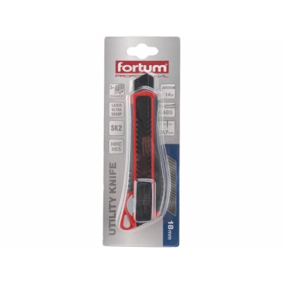 Olamovací nôž s kovovou výztuhou 18mm Fortum