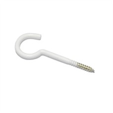 Hák prádlový s vrutom 50x4,5mm biely