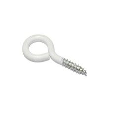 Oko s vrutom 16x8mm biely komaxit Oko s vrutom 16x8mm biely komaxit
