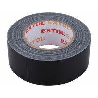Lepiaca páska textilná čierna 50mmx50m Extol Premium Lepiaca páska textilná čierna 50mmx50m Extol Premium