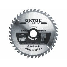Pílový kotúč na drevo 210mm 40 zubov Extol Premium