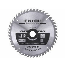 Kotúč pílový 210x2,6x25,4mm 48 zubový SK plátky Extol Premium Kotúč pílový 210x2,6x25,4mm 48 zubový SK plátky Extol Premium