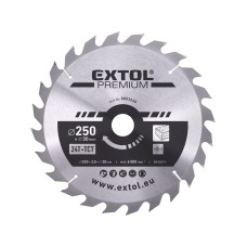 Pílový kotúč na drevo s SK plátkami 250x2,2x30mm 24-zubov Extrol Premium 