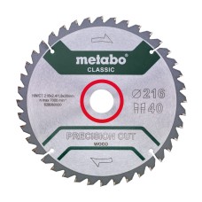 Pílový kotúč 216x30mm 40 zubov Metabo