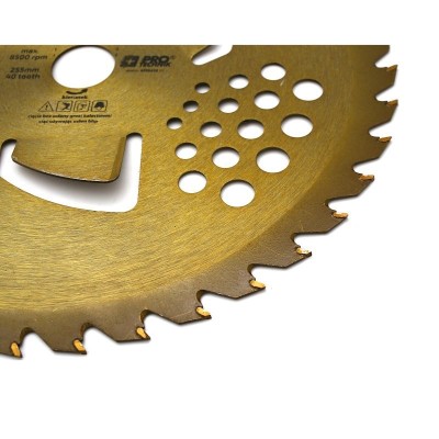 Kotúč pilový do krovinorezu s SK plátkami 255x25,4mm 40 zubov XL-Tools