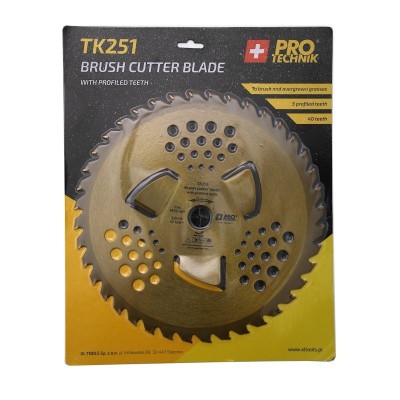 Kotúč pilový do krovinorezu s SK plátkami 255x25,4mm 40 zubov XL-Tools