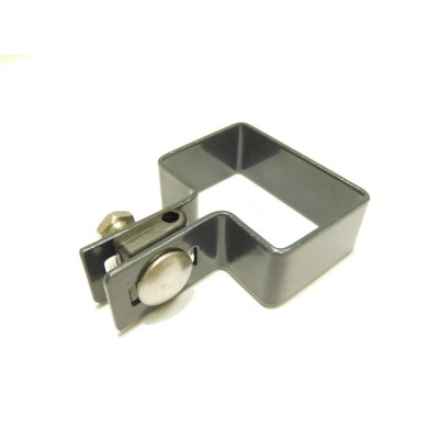 Príchytka panelu na stĺp 60x40mm/4mm/koncová/Zn+PVC7016