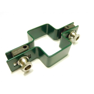 Príchytka panelu na stĺp 60x40mm/4mm/priebežná/Zn+PVC6005