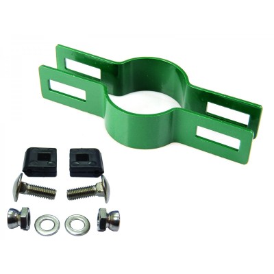 Príchytka panelu na stĺp 48mm /4mm/ priebežná / Zn+PVC6005