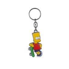 Prívesok na kľúče kovový Bart sa opiera o skejt Simpsonovci B113 Prívesok na kľúče kovový Bart sa opiera o skejt Simpsonovci B113