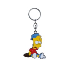 Prívesok na kľúče kovový Bart sa drží za hlavu Simpsonovci B122