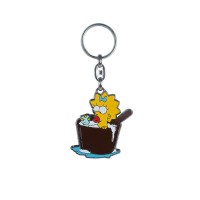 Prívesok na kľúče kovový Maggie sa kúpe Simpsonovci B121
