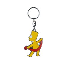 Prívesok na kľúče kovový Bart s uterákom Simpsonovci B128