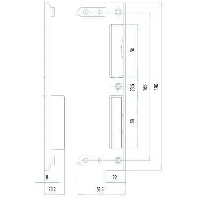 Protiplech do dverí 2ZAP L UNIFAB
