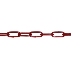 Reťaz dlhý článok 5,0mm DIN763/5685C červený lak