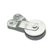 Kladka liata s deleným závesom pre lanko 4-5mm 38mm Zn Kladka liata s deleným závesom pre lanko 4-5mm 38mm Zn