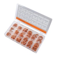 Sada medených podložiek 5-17,5mm 150-dielna WorkerBest 1247681