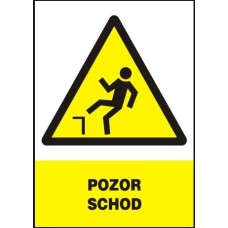 Tabuľka plastová Pozor schod Tabuľka plastová Pozor schod