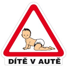 Samolepka Dieťa v aute Samolepka Dieťa v aute