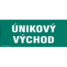 Samolepka Únikový výchd 210x87mm