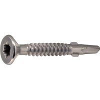 Samovrtná skrutka zapus.hl. TEX s krídelkami 6,3x45 Torx Zn Samovrtná skrutka zapus.hl. TEX s krídelkami 6,3x45 Torx Zn