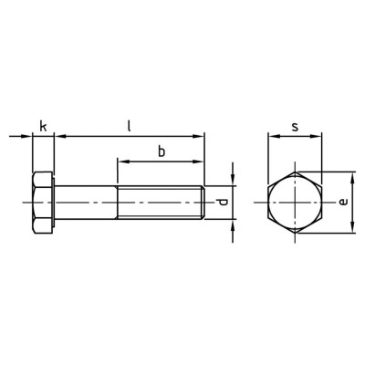 Skrutka 6 hranná 8.8 M10x160 DIN931 Zn