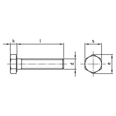Skrutka 6 hranná mosadzná M10x30 DIN933 Ms